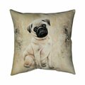Begin Home Decor 26 x 26 in. Small Pug Dog-Double Sided Print Indoor Pillow 5541-2626-AN215